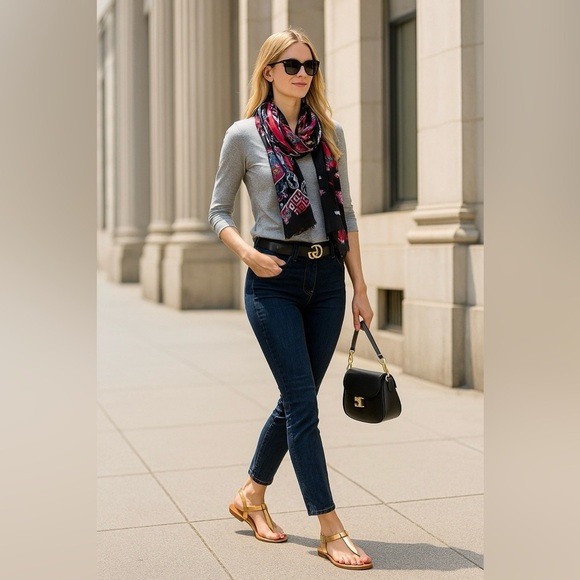 ZARA Gold Leather Flat Sandals Size 6 EU 36 NWT Leather Upper, Rubber Sole - Picture 2 of 10